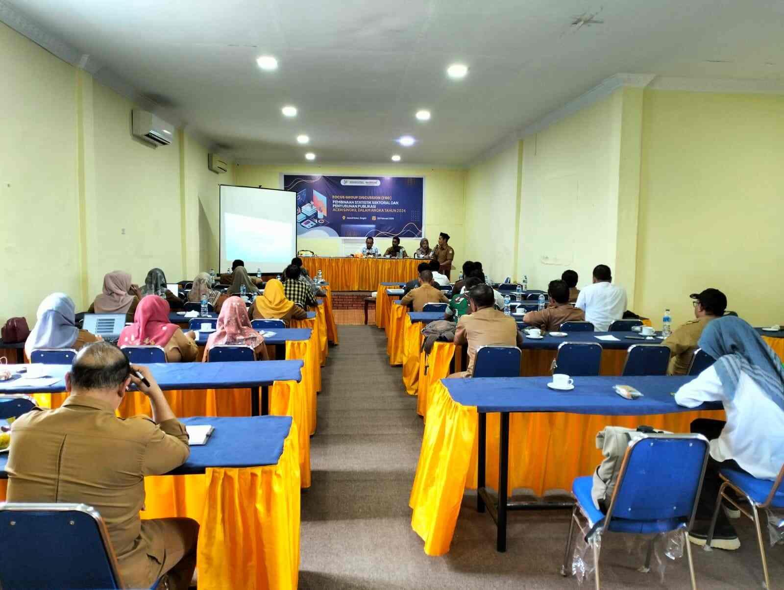 FGD Publikasi Aceh Singkil Dalam Angka dan Pembinaan Statistik Sektoral